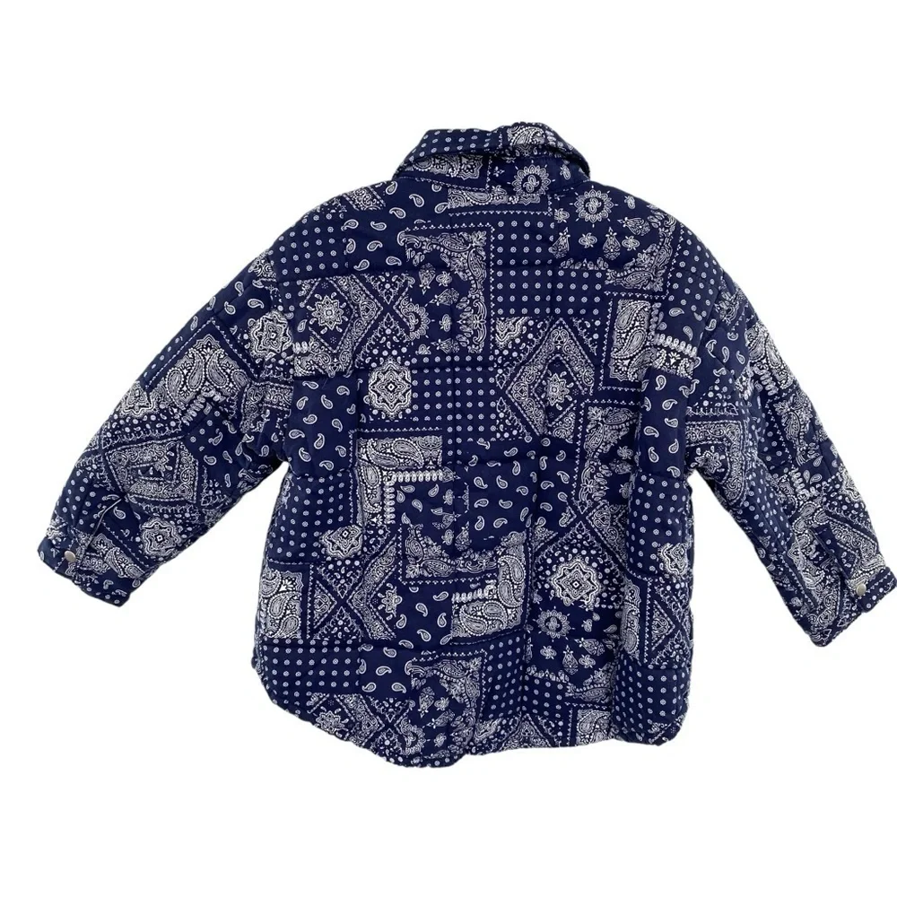 Claudine Kids Blue Paisley Bandanna Jacket